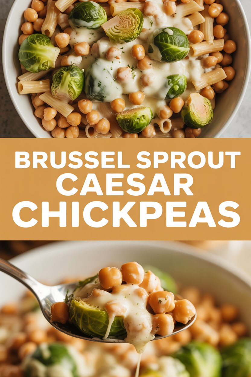 Brussel Sprout Caesar Chickpeas