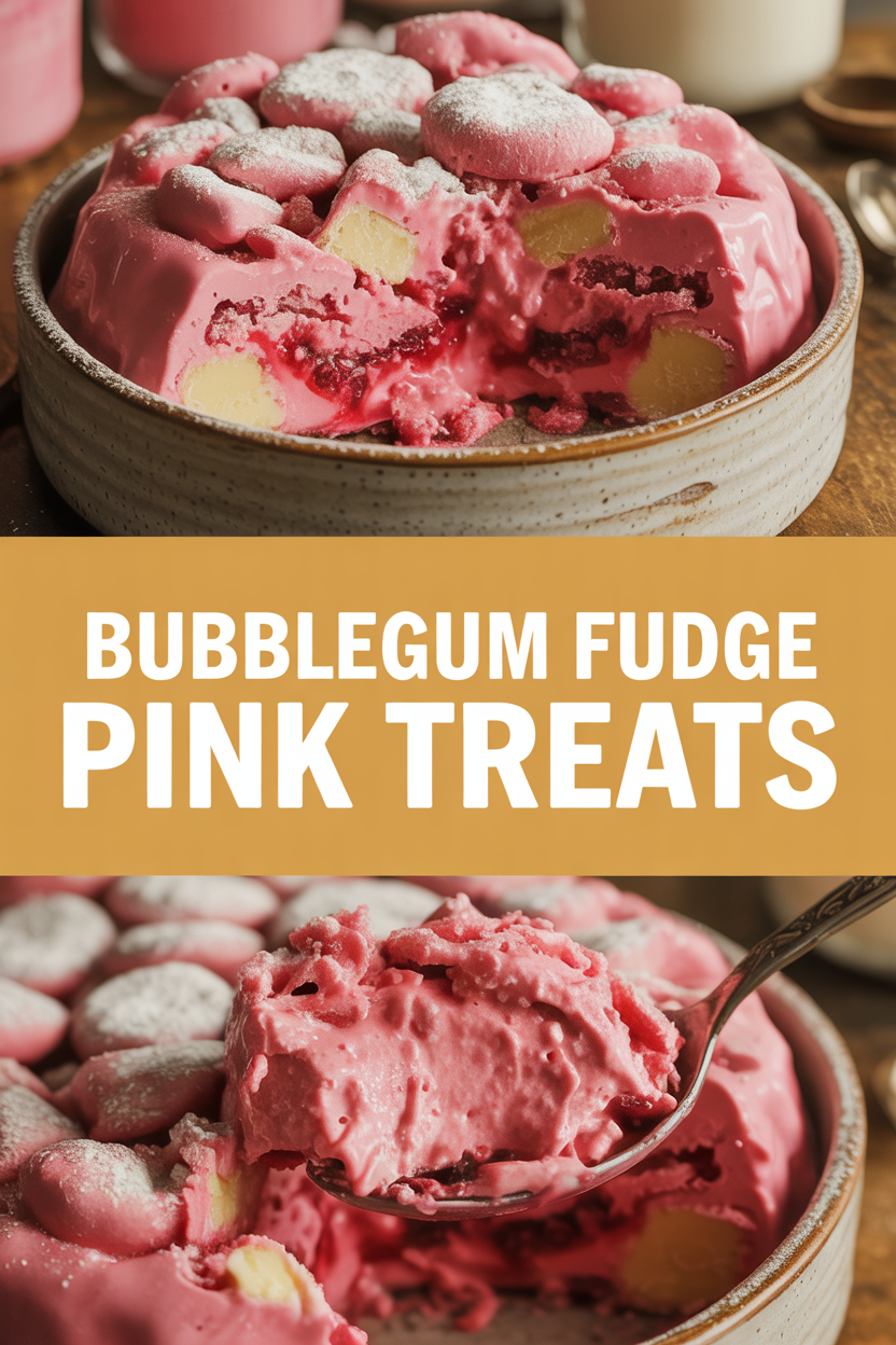Bubblegum Fudge Pink Treats