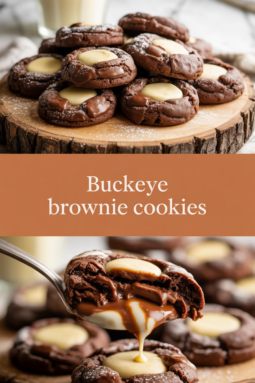 Buckeye Brownie Cookies