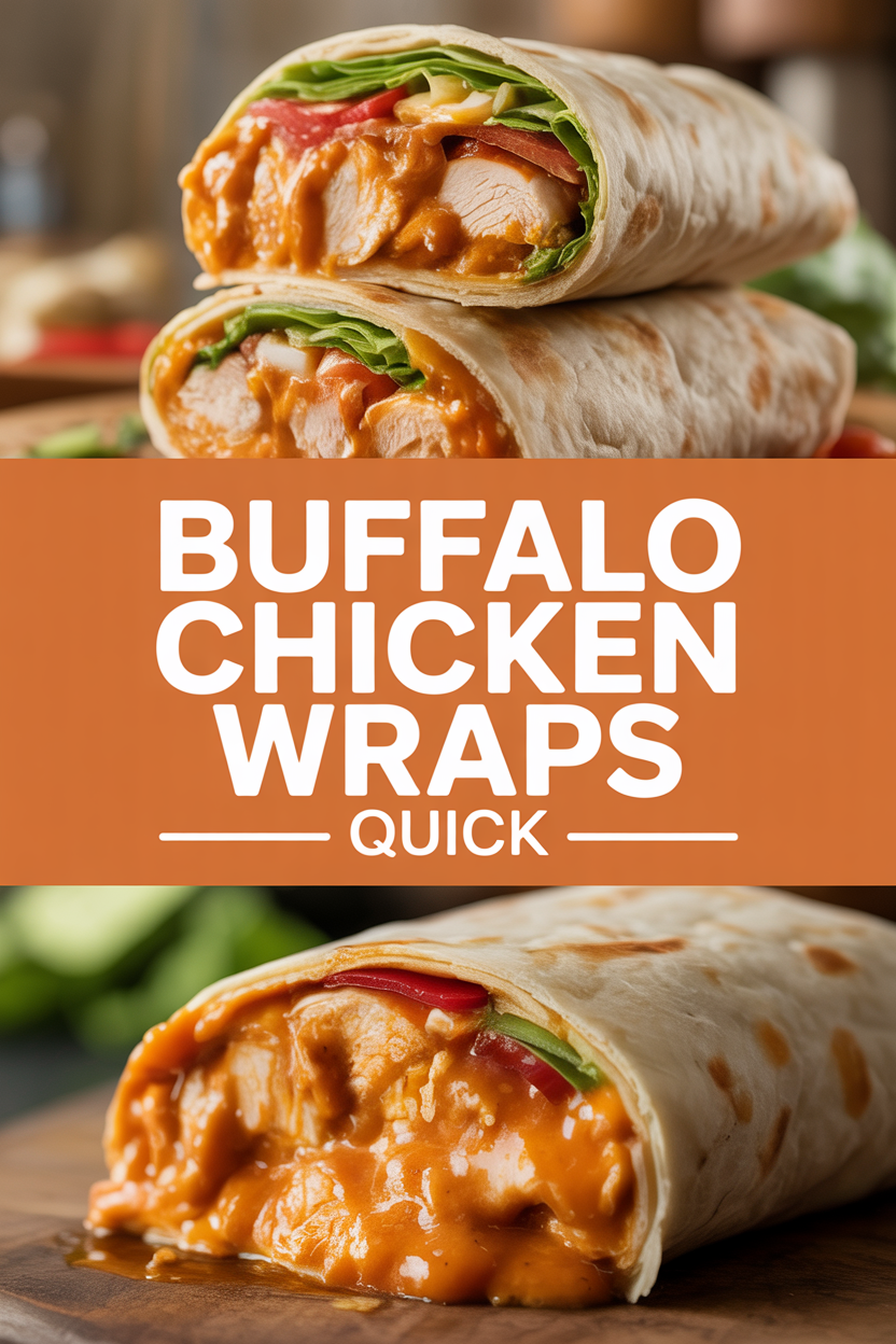 Buffalo Chicken Wraps Quick