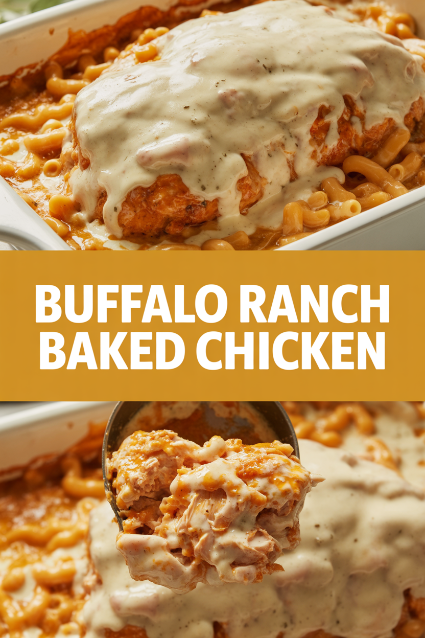 Buffalo Ranch Baked Chicken