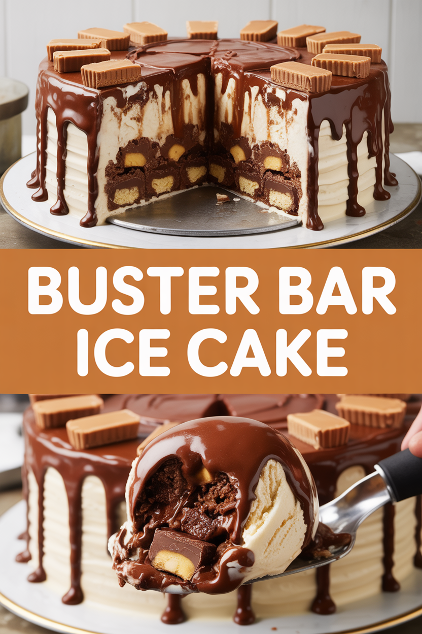 Buster Bar Ice Cake