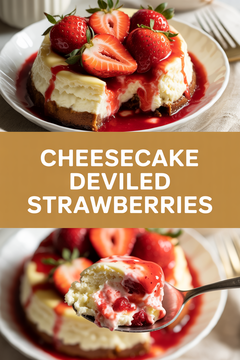 Cheesecake Deviled Strawberries