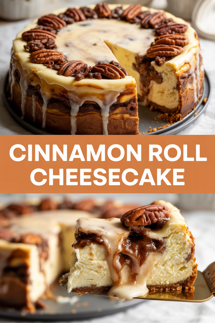 Cinnamon Roll Cheesecake