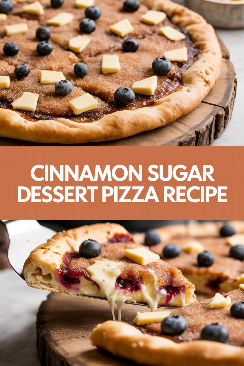 Cinnamon Sugar Dessert Pizza Recipe