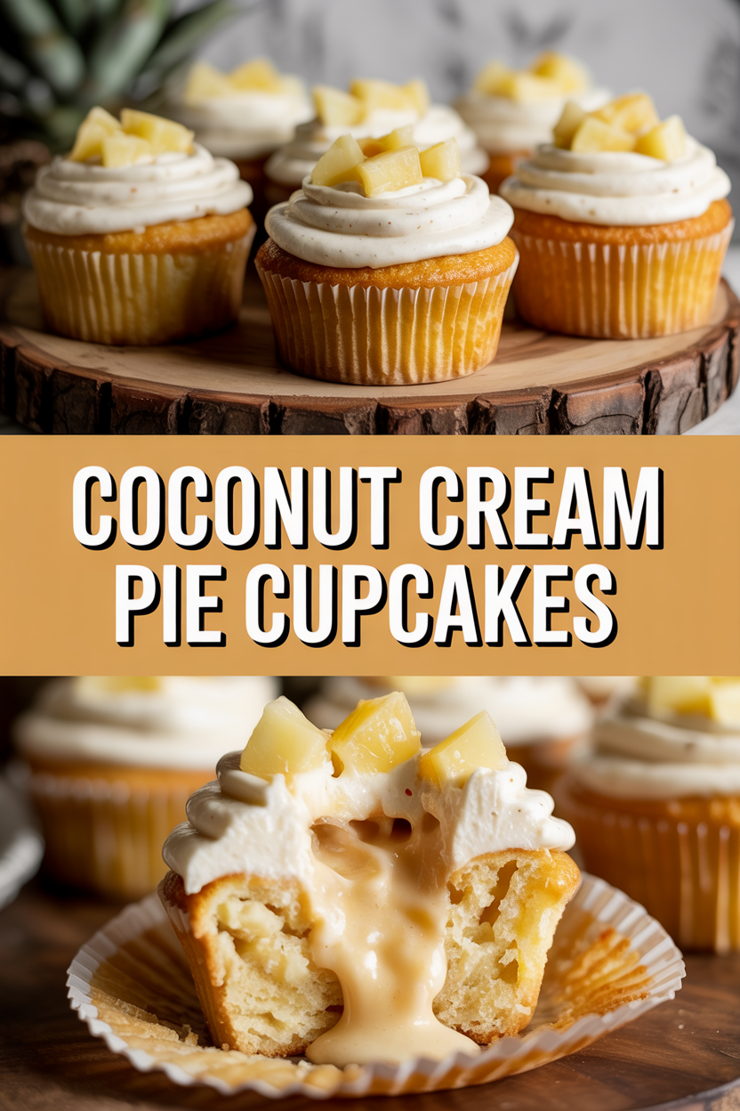 Coconut Cream Pie Cupcakes