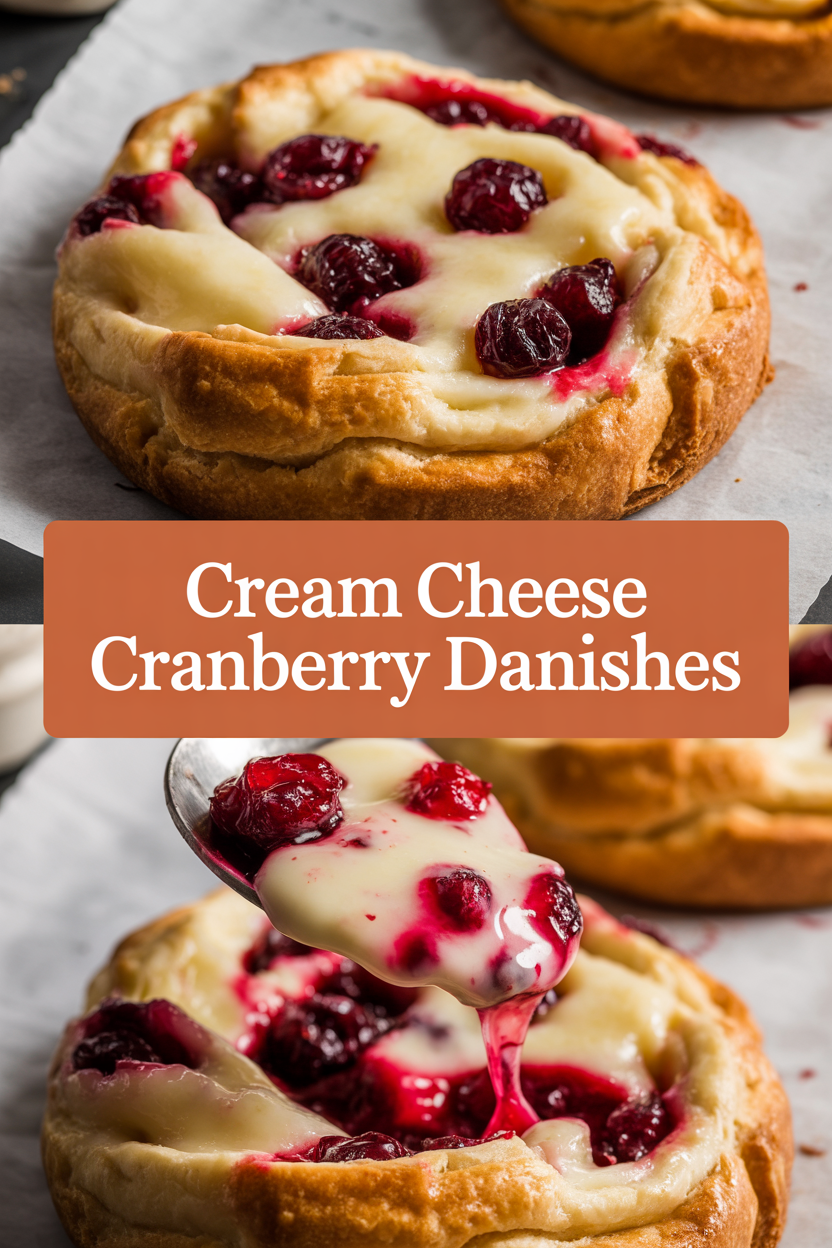 Cream Cheese Cranberry Danishes
