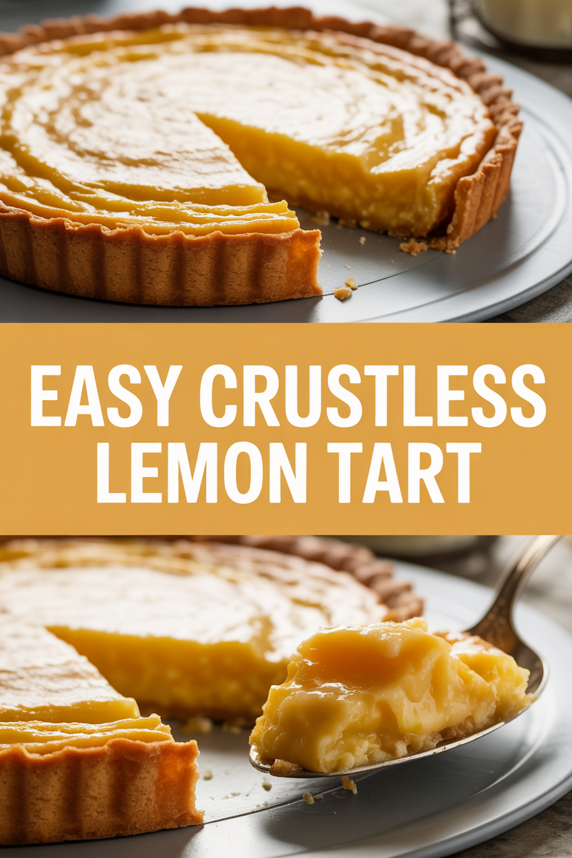 Easy Crustless Lemon Tart