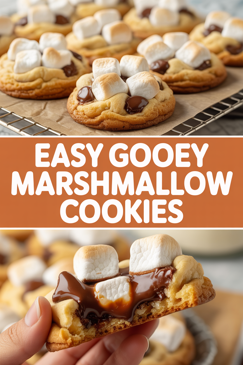 Easy Gooey Marshmallow Cookies