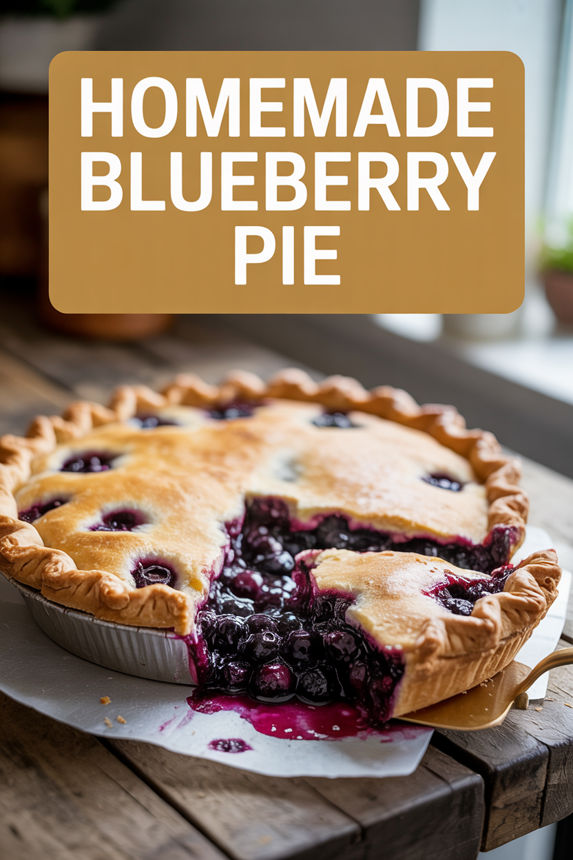 Homemade Blueberry Pie