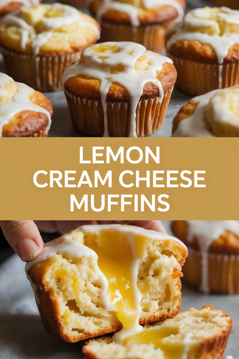 Lemon Cream Cheese Muffins