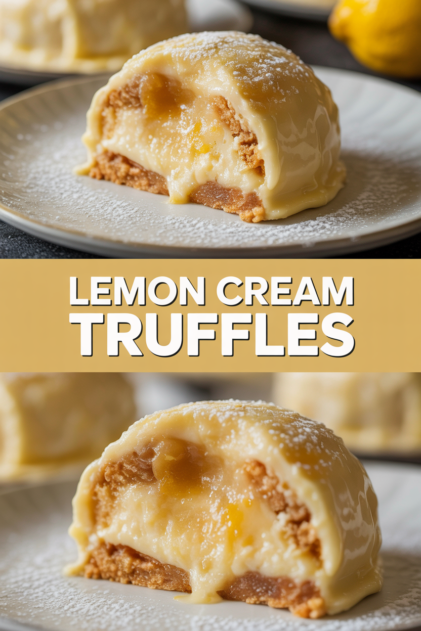 Lemon Cream Truffles