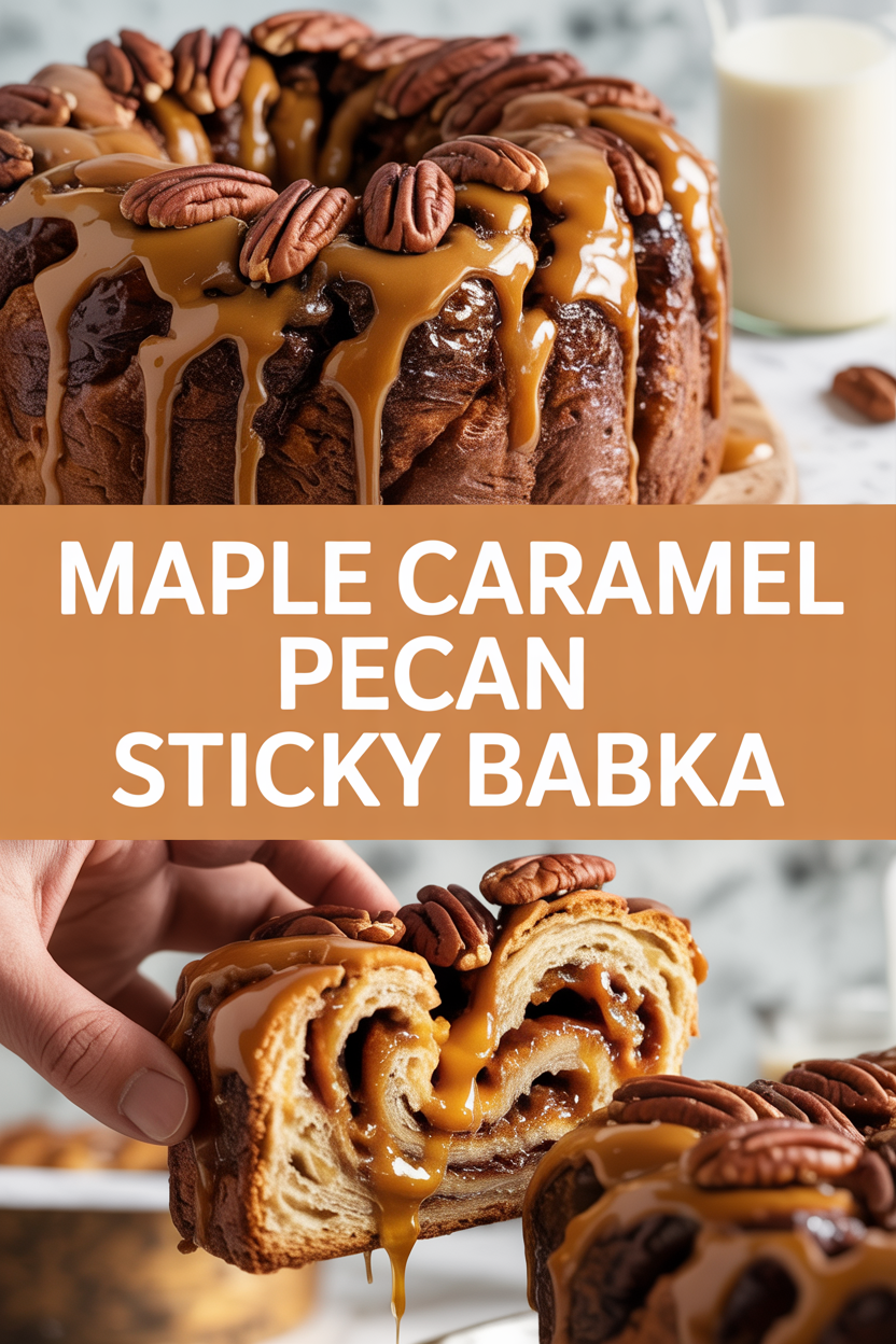 Maple Caramel Pecan Sticky Babka