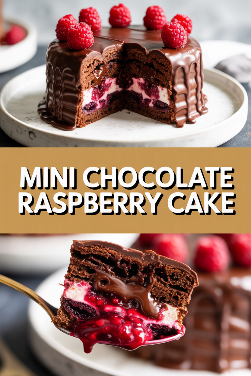 Mini Chocolate Raspberry Cake
