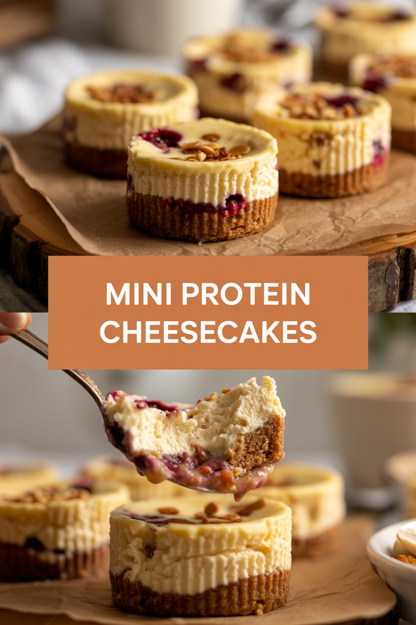 Mini Protein Cheesecakes