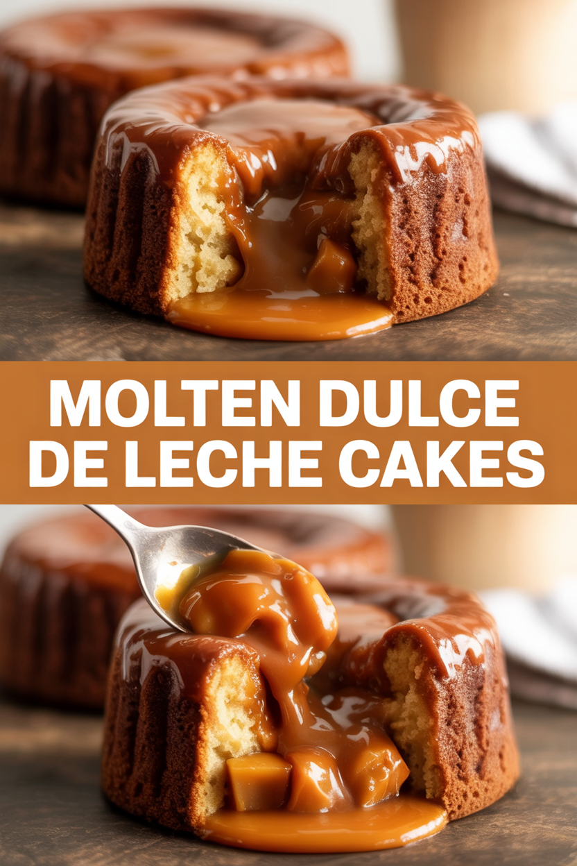 Molten Dulce de Leche Cakes