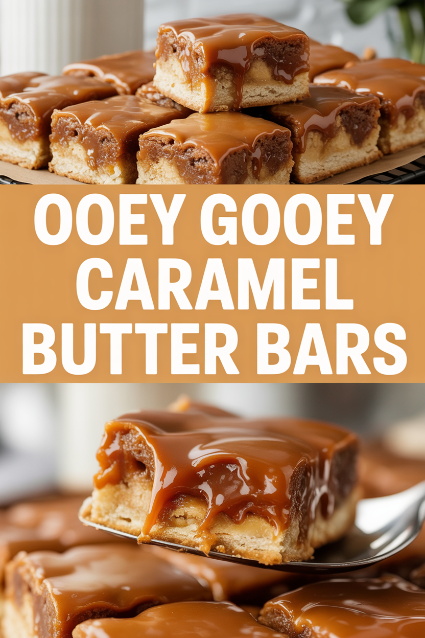 Ooey Gooey Caramel Butter Bars