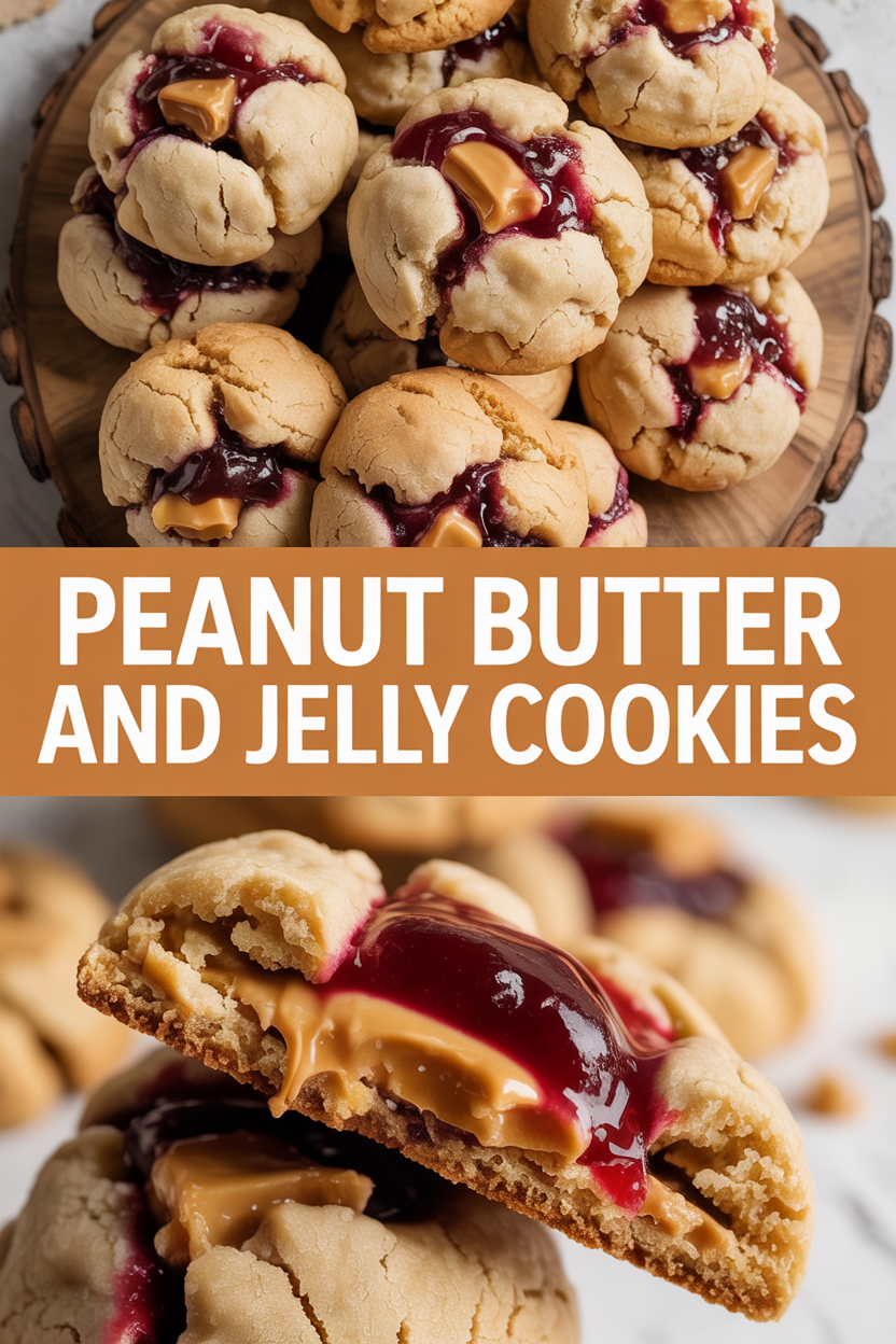 Peanut Butter and Jelly Cookies