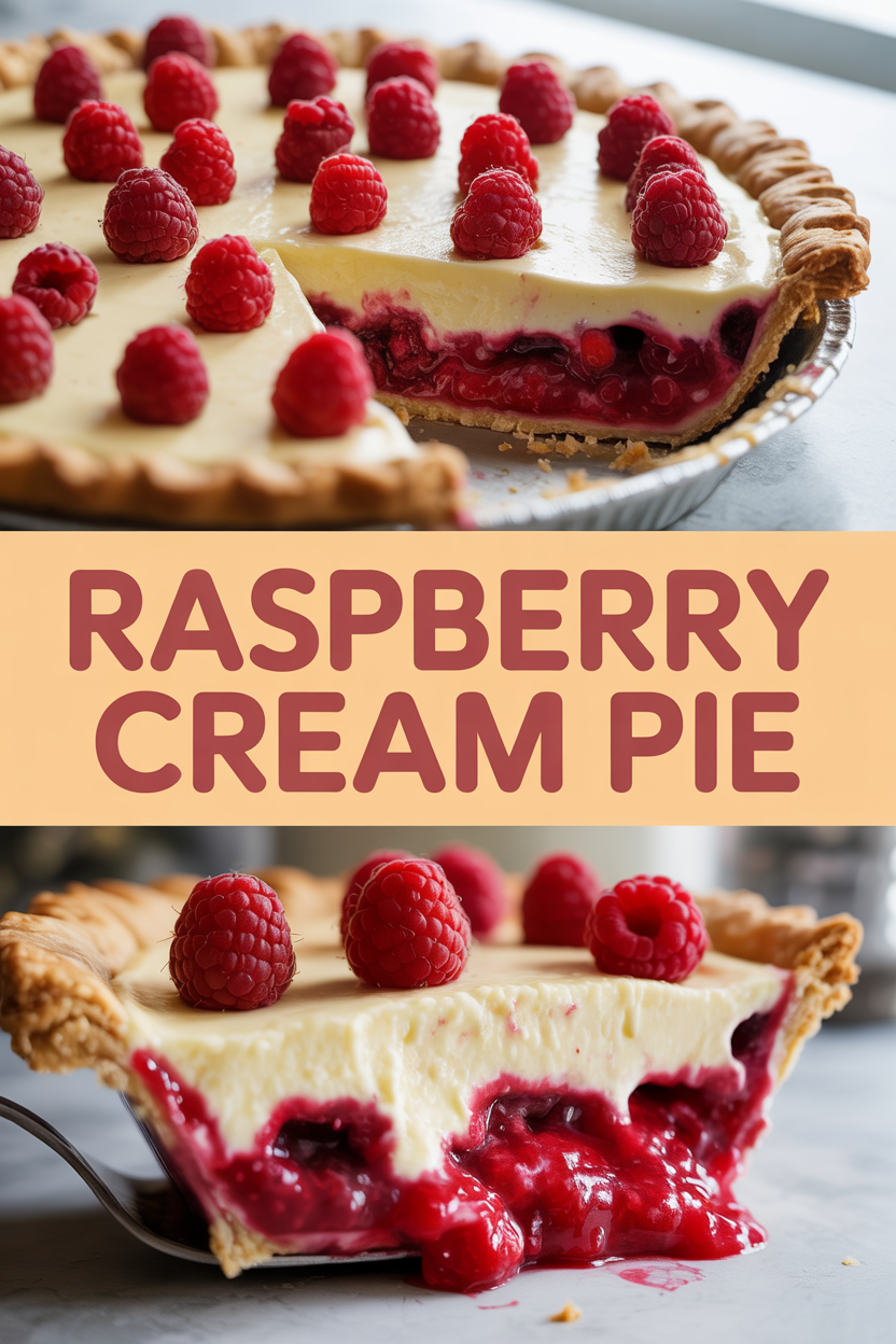 Raspberry Cream Pie