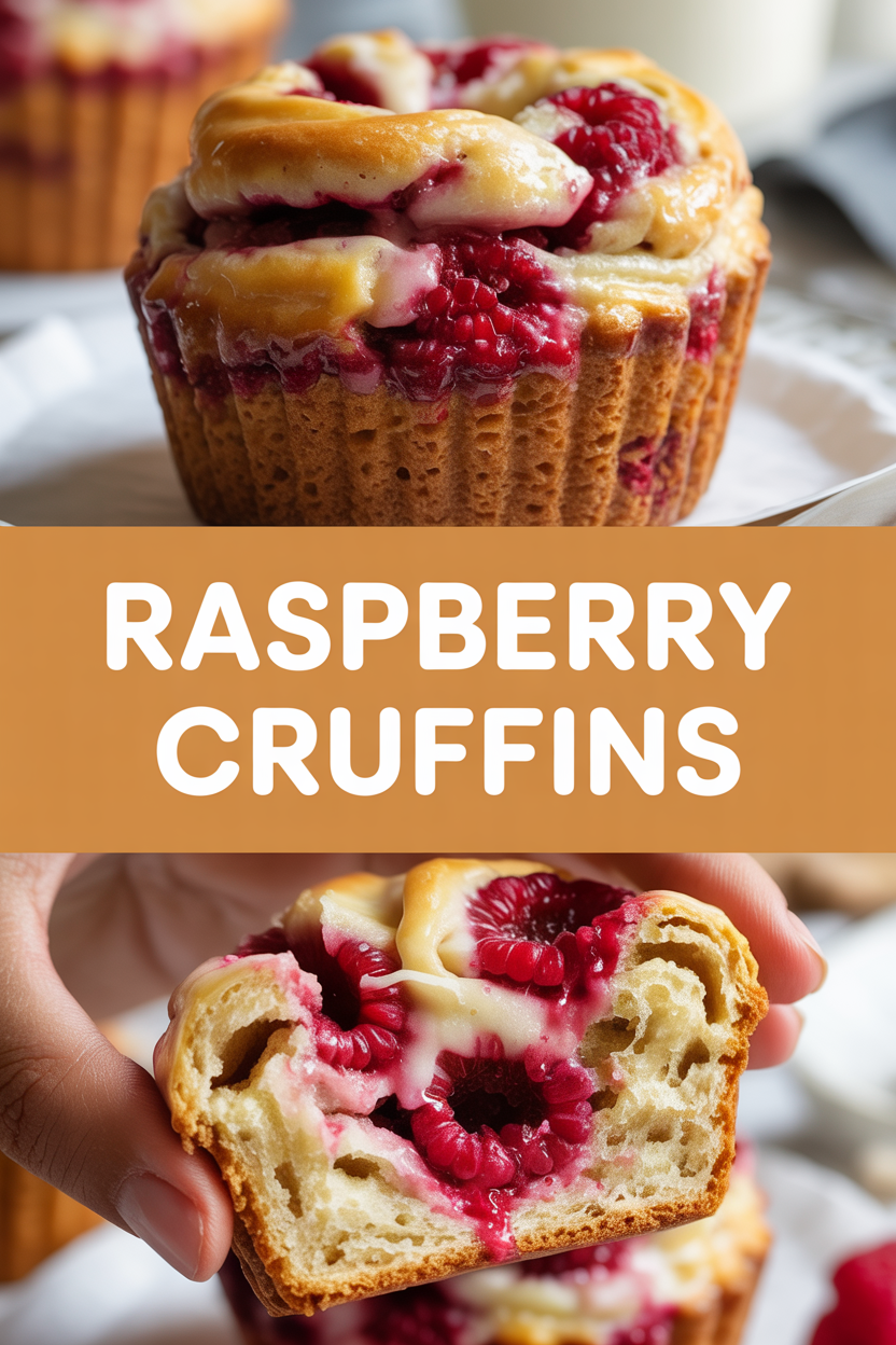 Raspberry Cruffins
