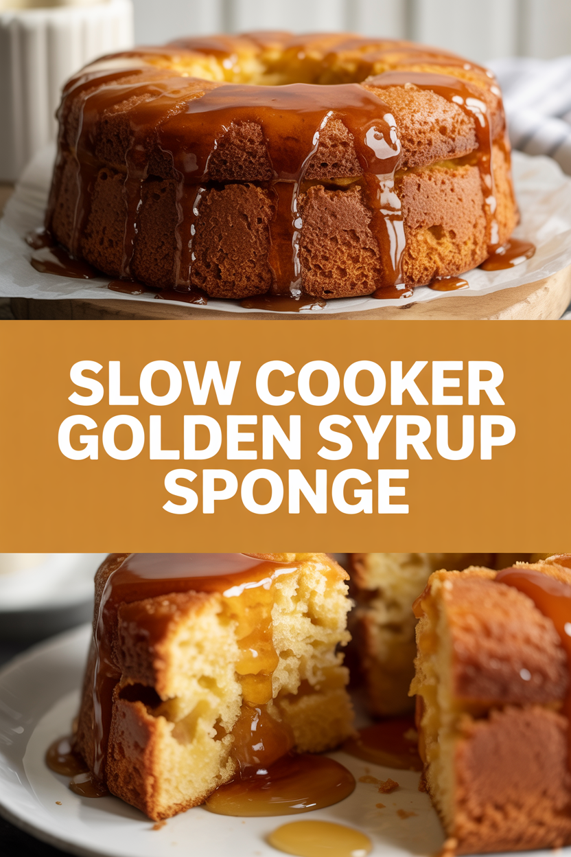 Slow Cooker Golden Syrup Sponge