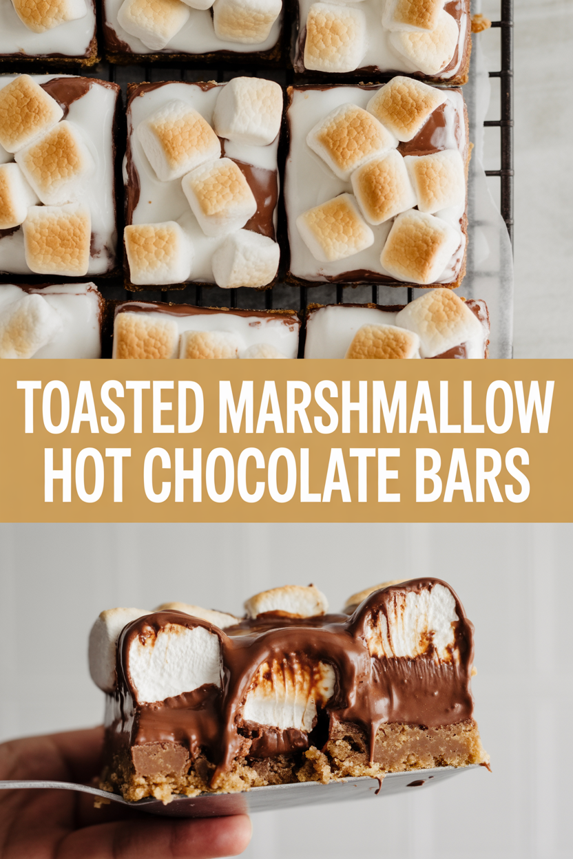 Toasted Marshmallow Hot Chocolate Bars