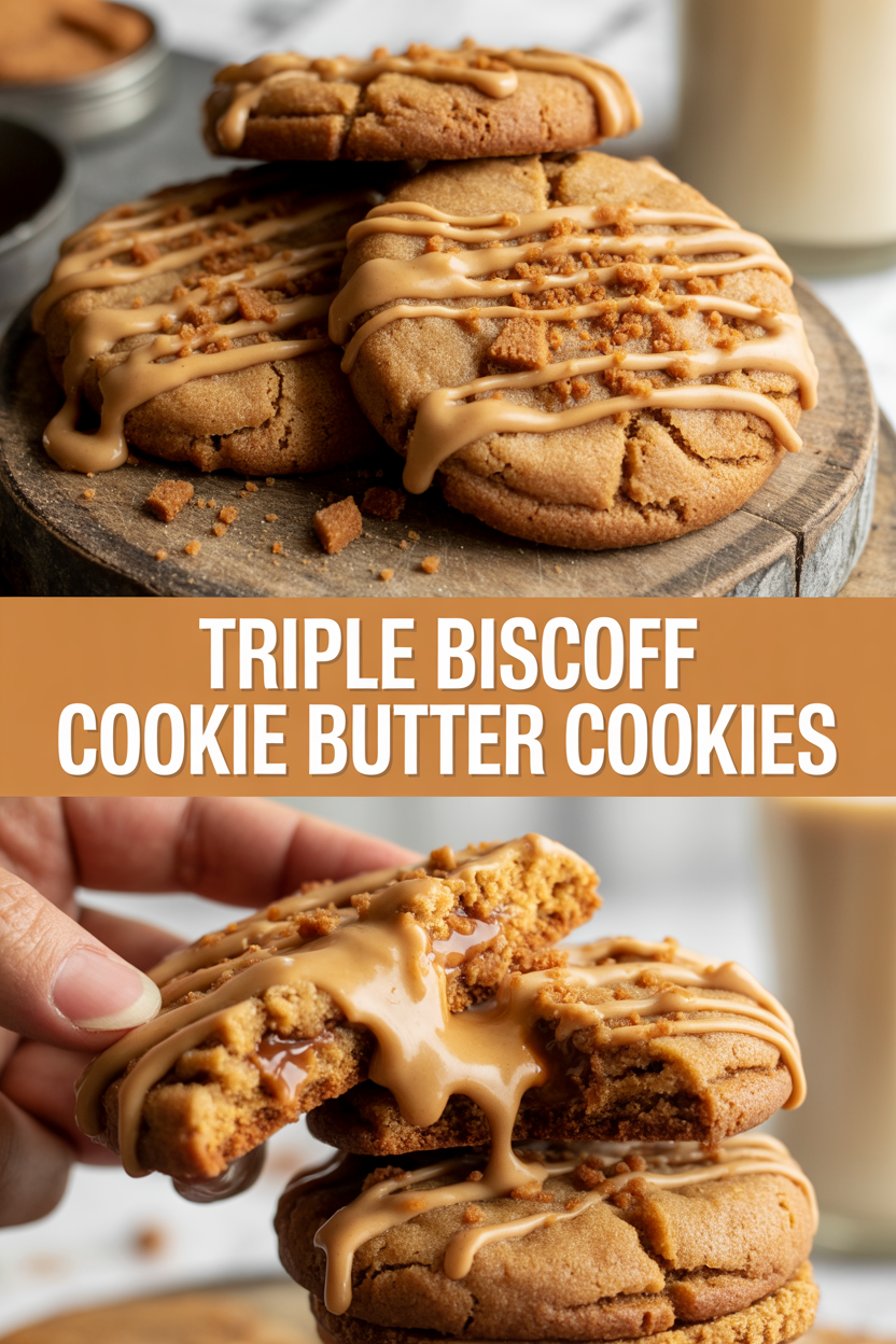 Triple Biscoff Cookie Butter Cookies