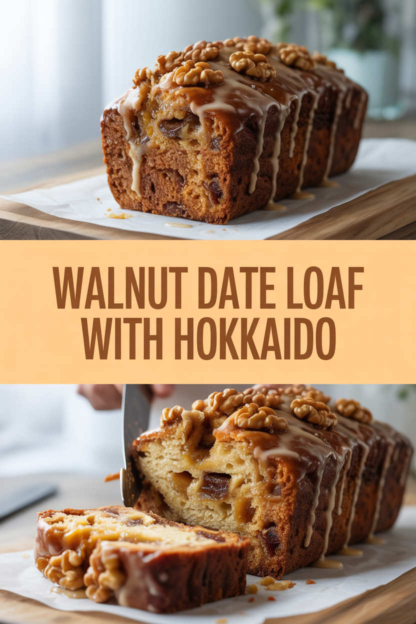 Walnut Date Loaf with Hokkaido