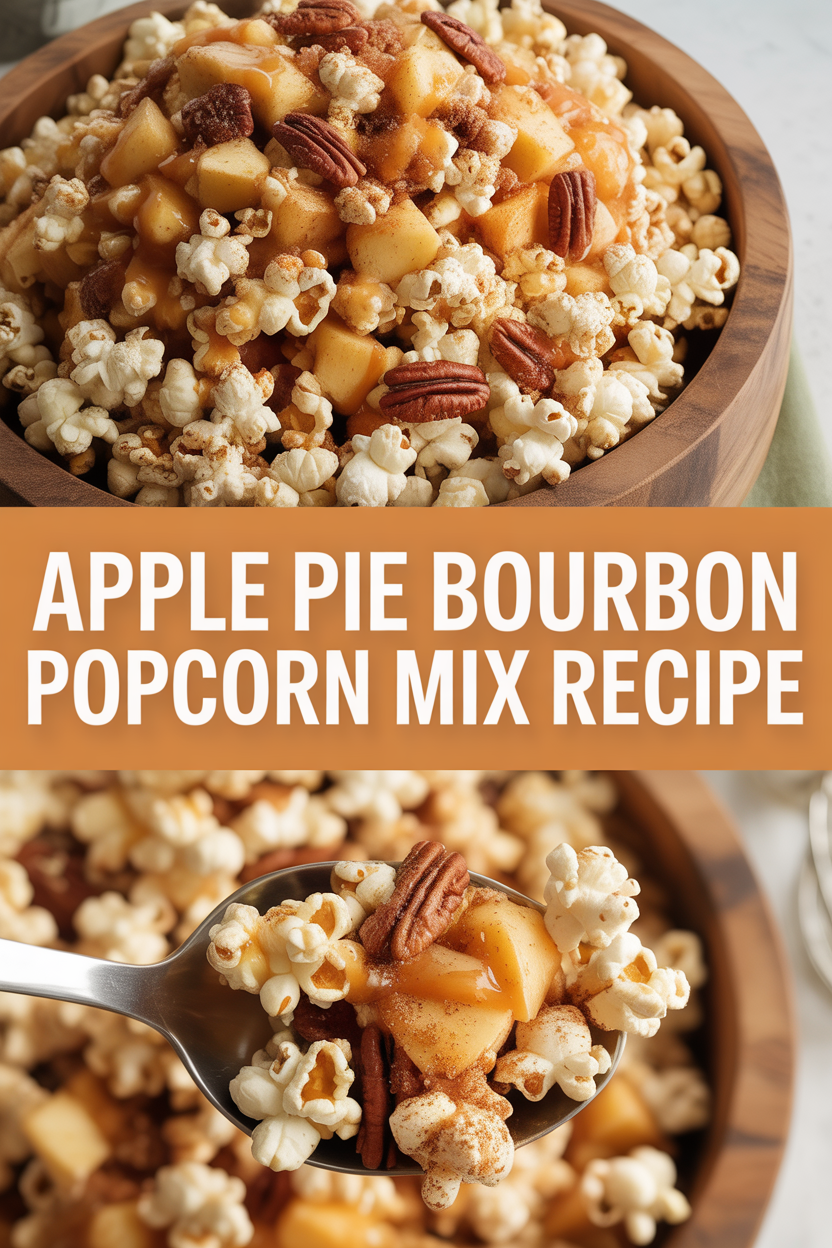 Apple Pie Bourbon Flavored Popcorn Mix Recipe