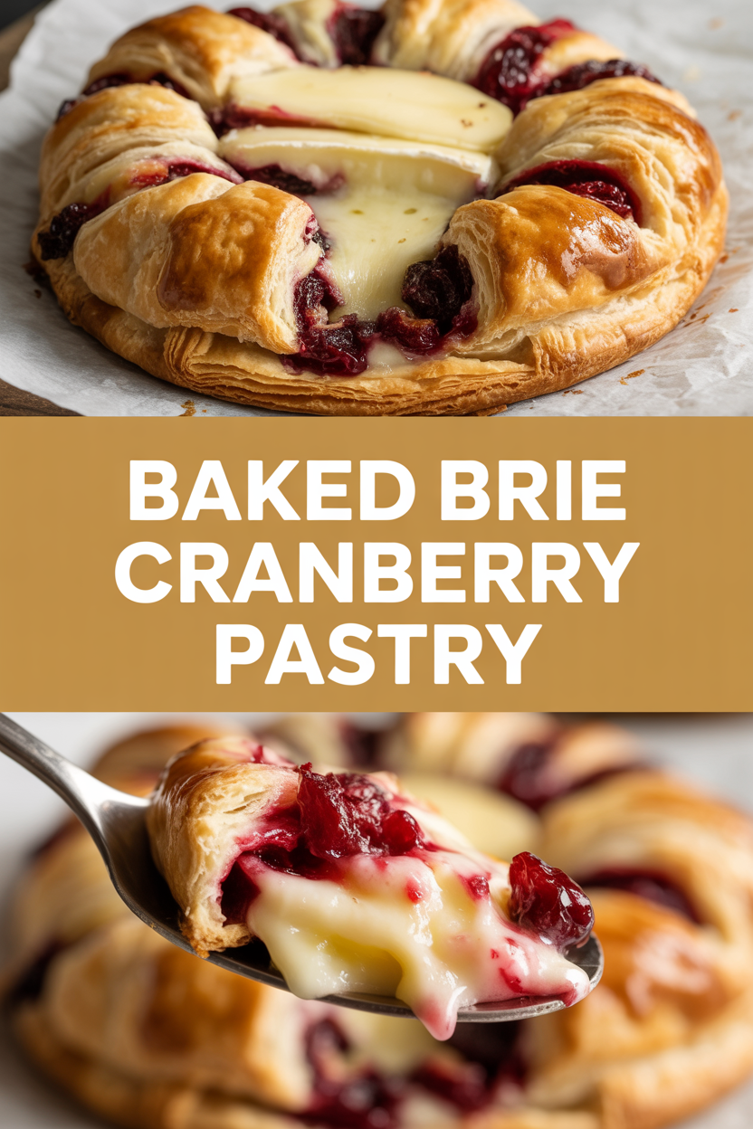 Baked Brie Cranberry Pastry