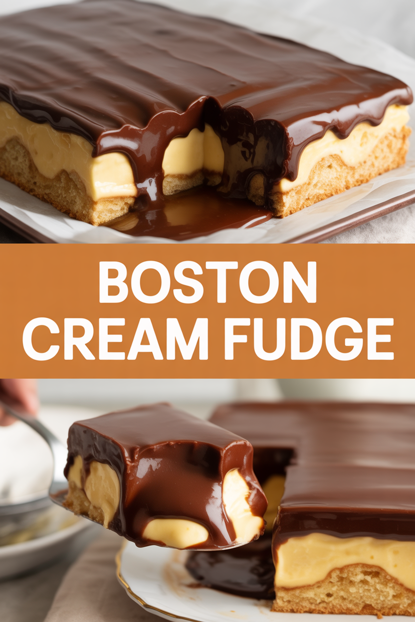 Boston Cream Fudge