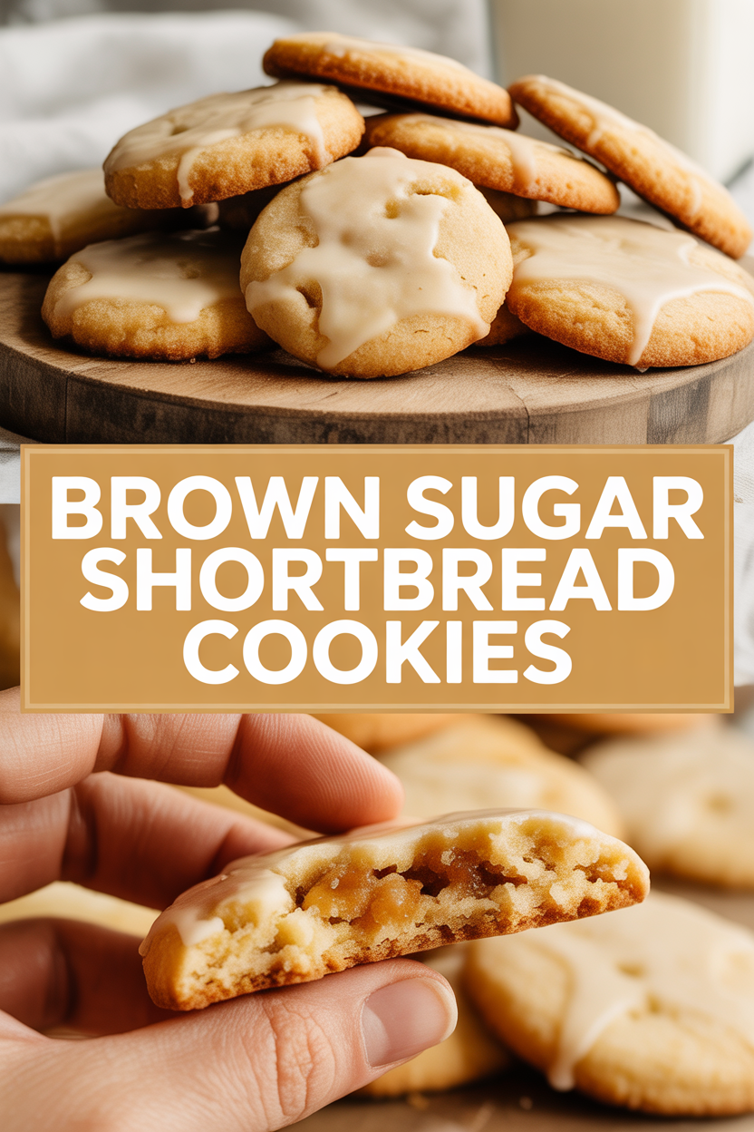 Brown Sugar Shortbread Cookies