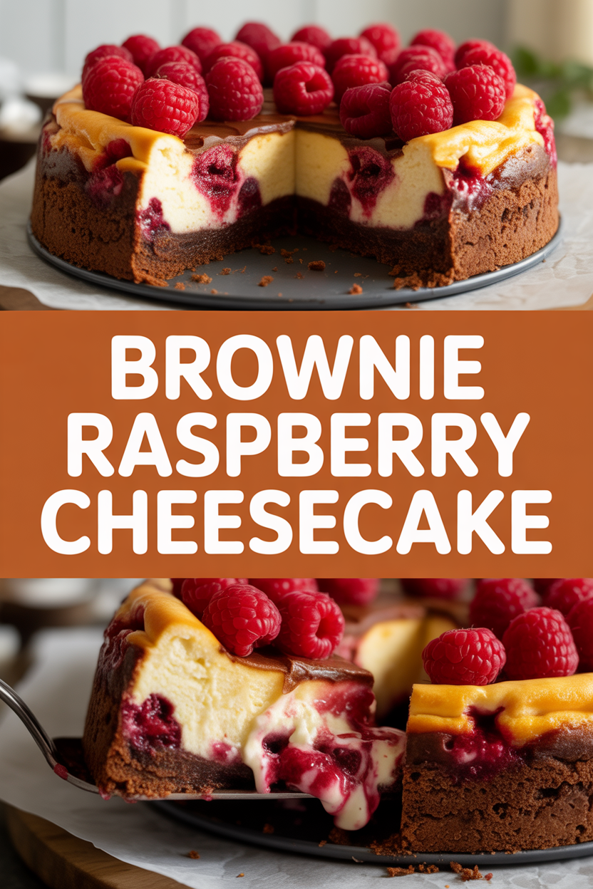 Brownie Raspberry Cheesecake