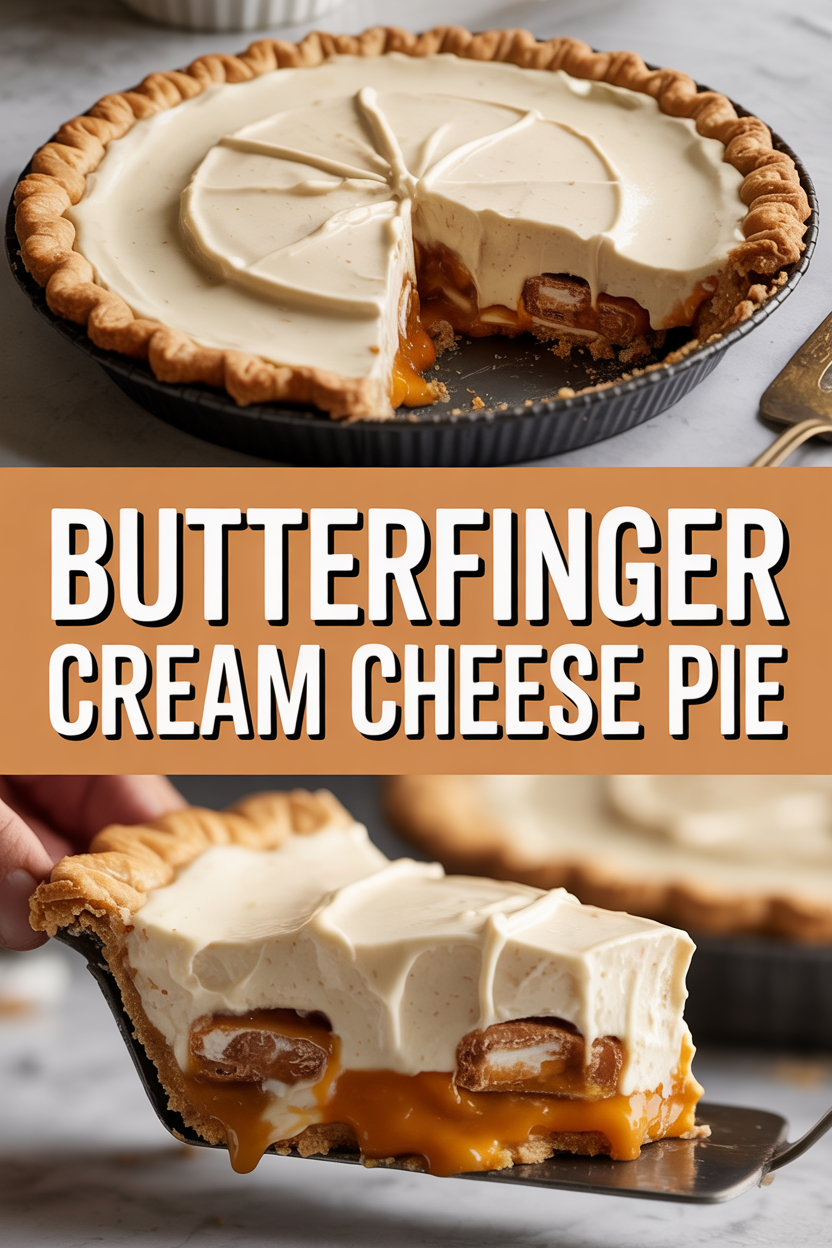 Butterfinger Cream Cheese Pie