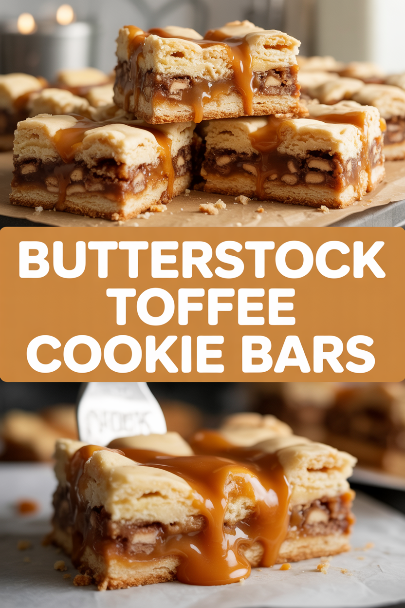 Butterscotch Toffee Cookie Bars