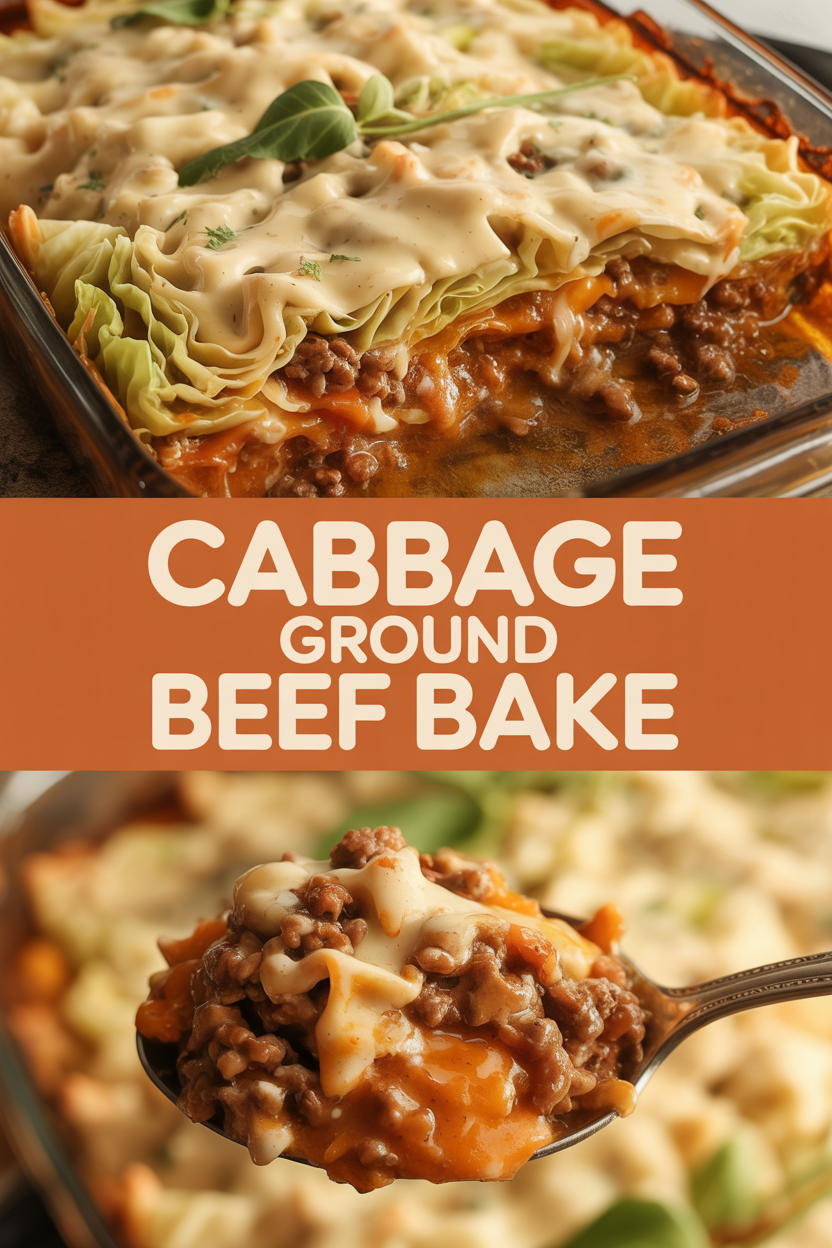 Cabbage Ground Beef Bake