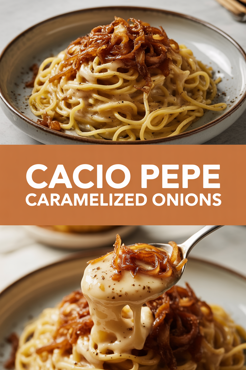 Cacio Pepe Caramelized Onions