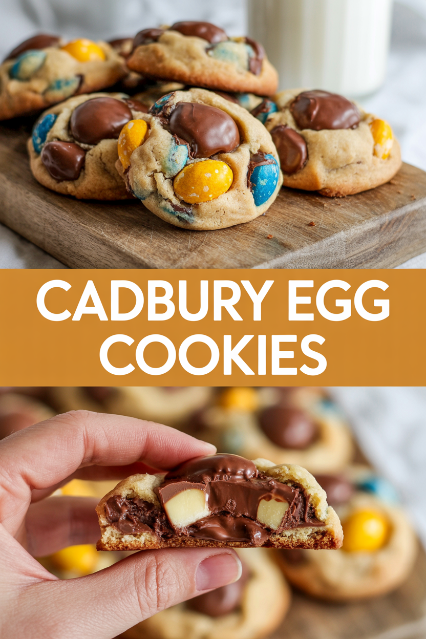 Cadbury Egg Cookies
