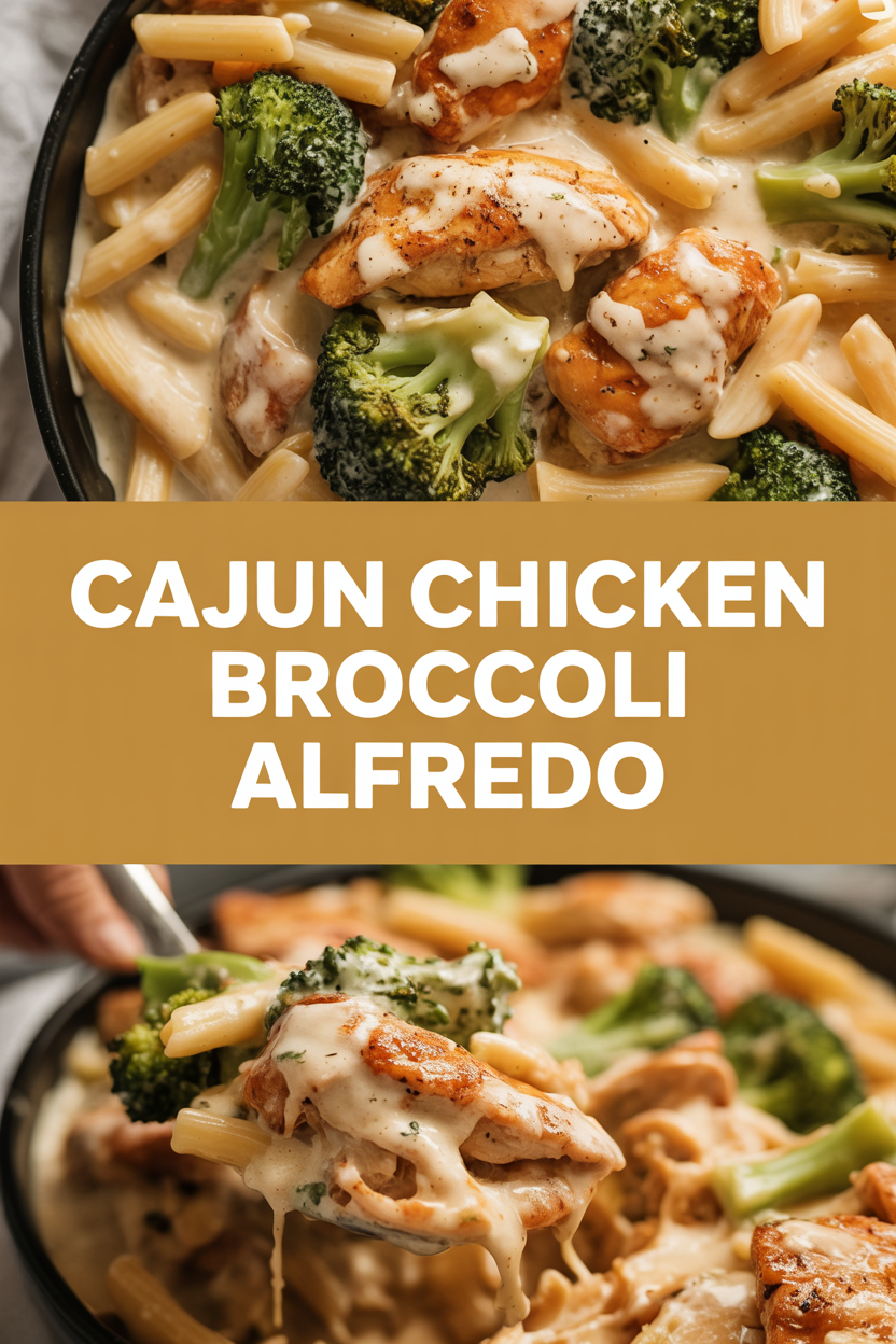 Cajun Chicken Broccoli Alfredo
