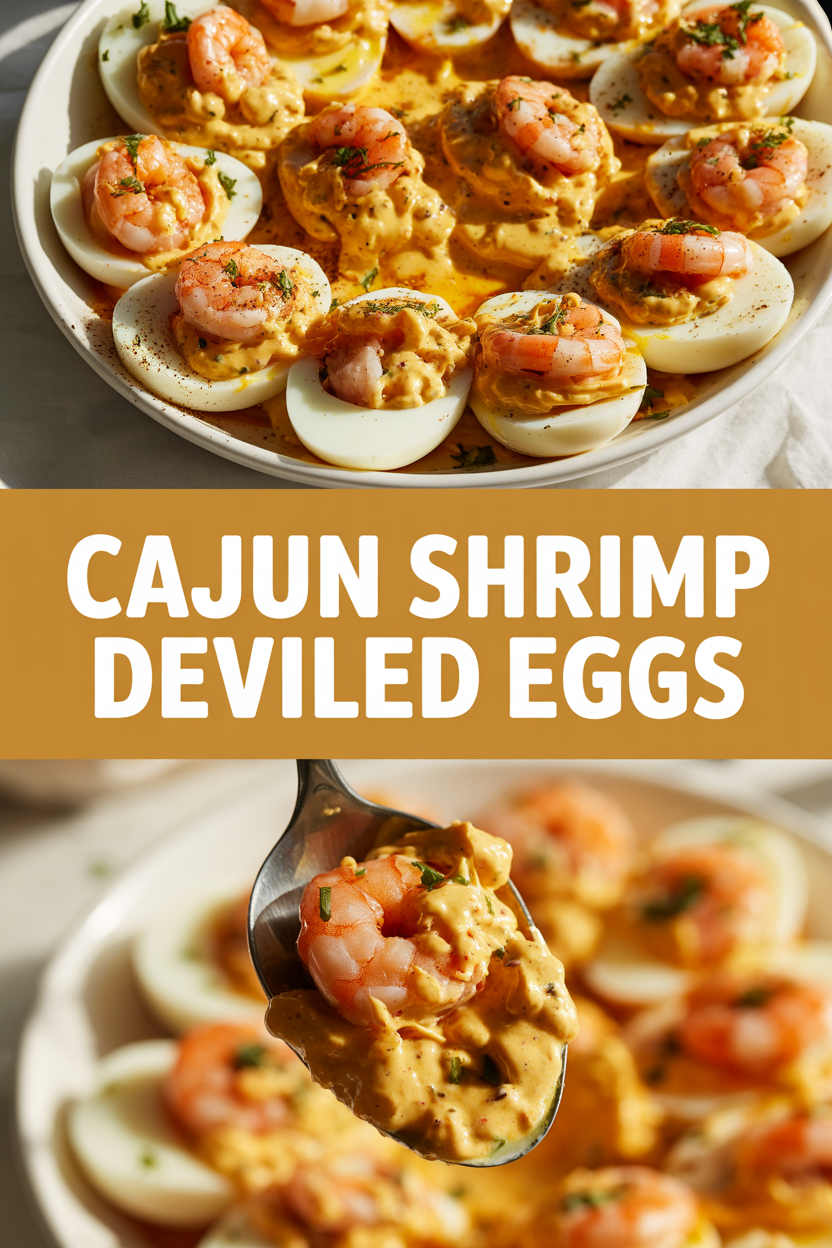 Cajun Shrimp Deviled Eggs