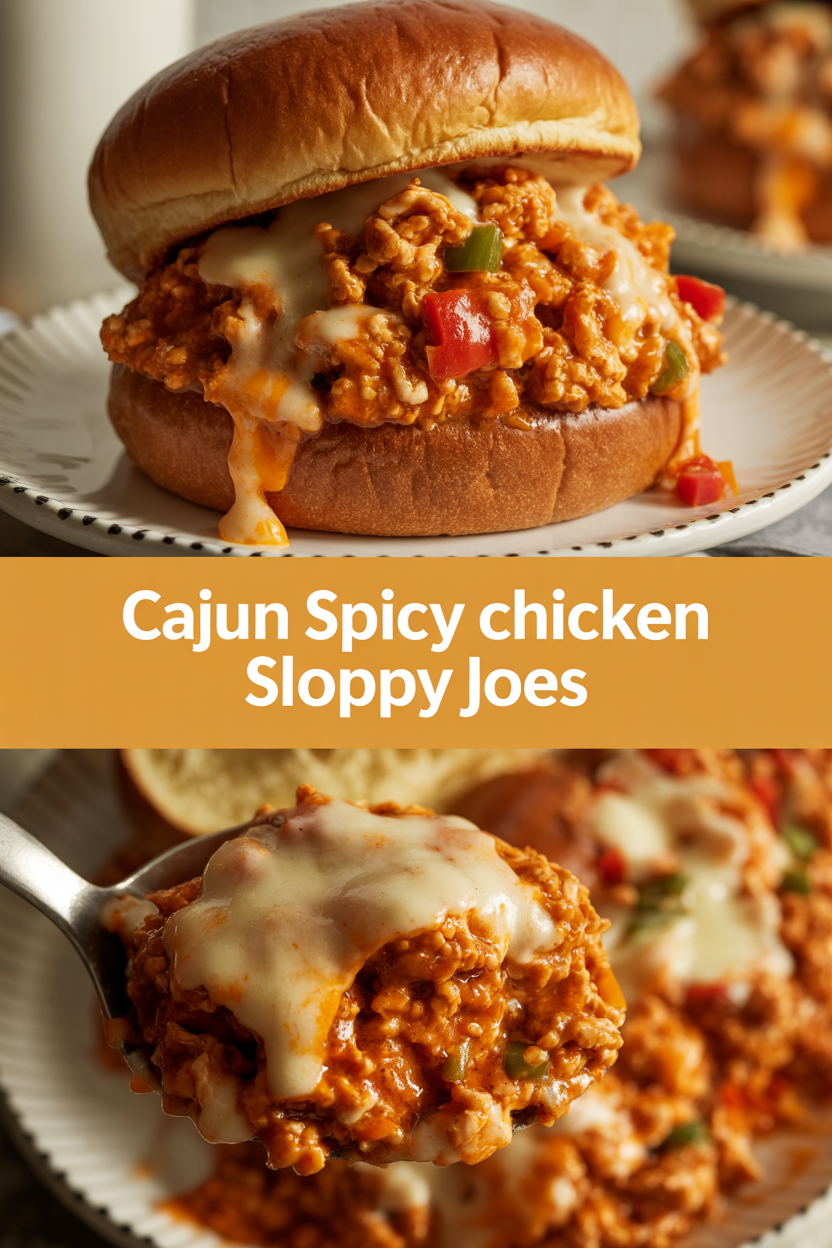 Cajun Spicy Chicken Sloppy Joes