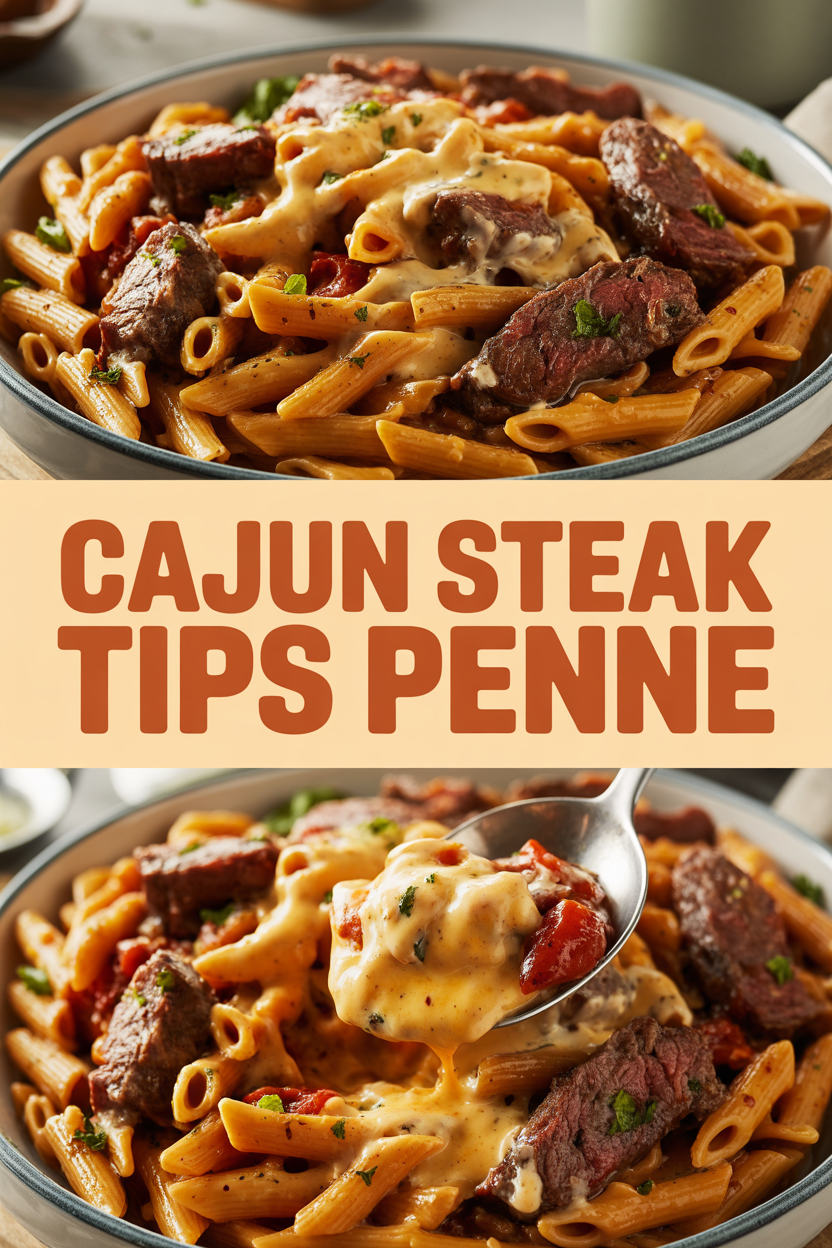 Cajun Steak Tips Penne