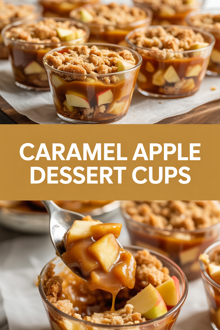 Caramel Apple Dessert Cups