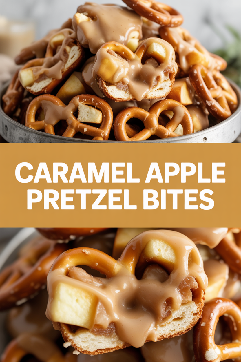 Caramel Apple Pretzel Bites
