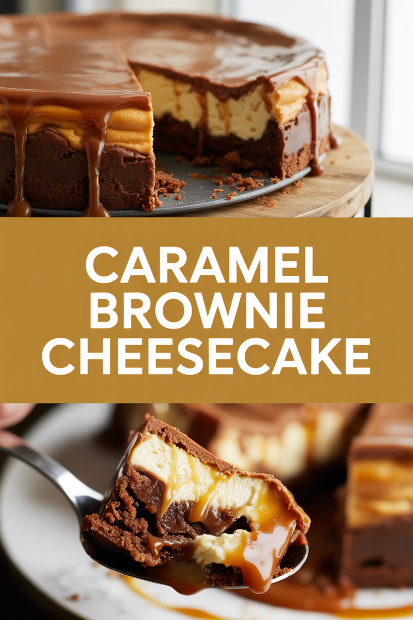 Caramel Brownie Cheesecake