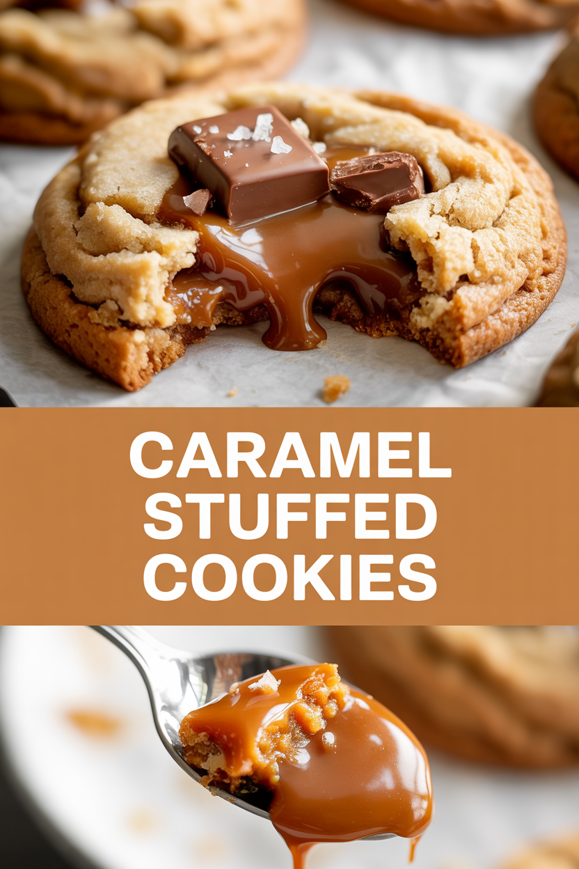 Caramel Stuffed Cookies