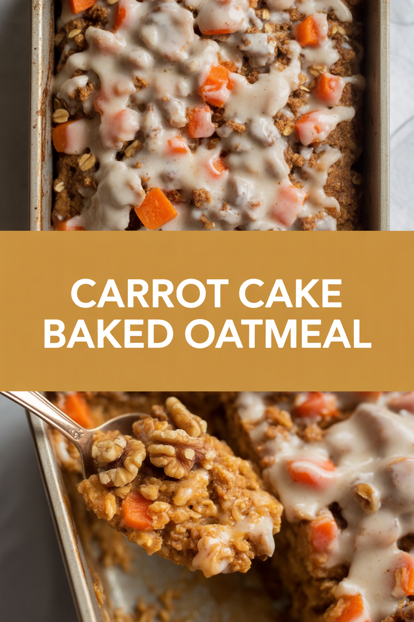 Carrot Cake Baked Oatmeal