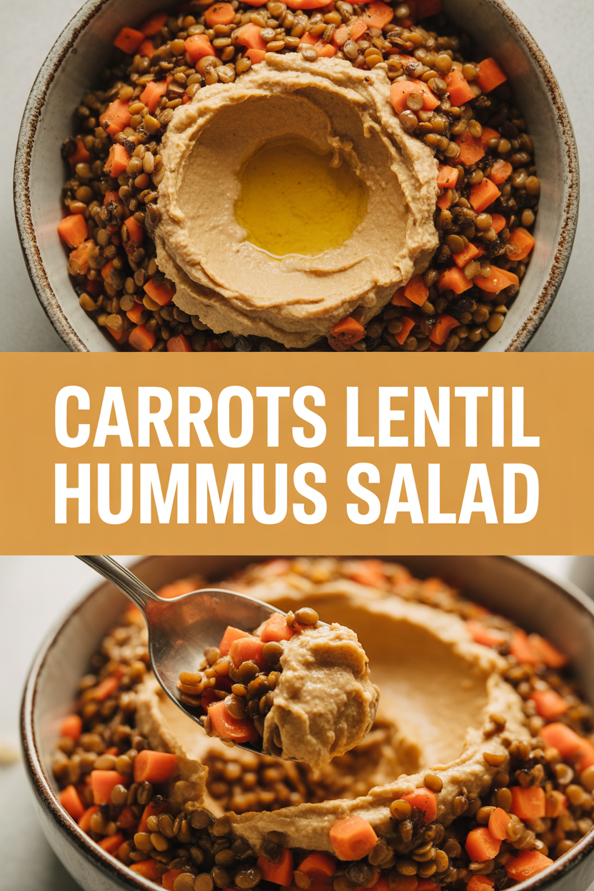 Carrots Lentil Hummus Salad