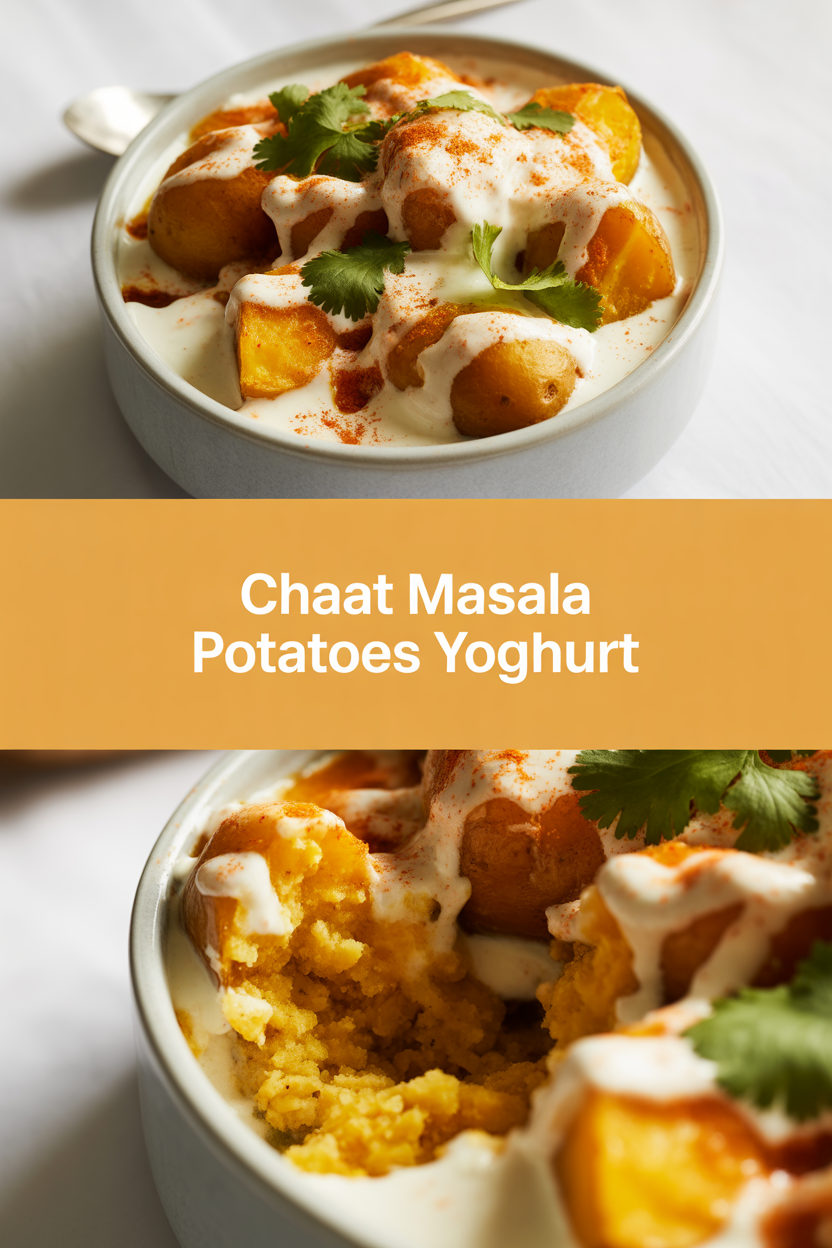 Chaat Masala Potatoes Yoghurt