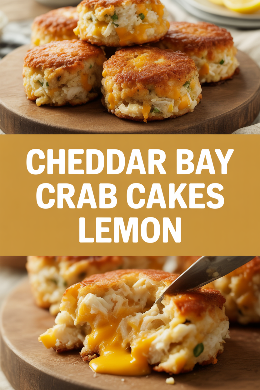 Cheddar Bay Crab Cakes Lemon